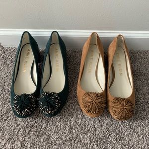 Anne Klein Suede Flats Size 9